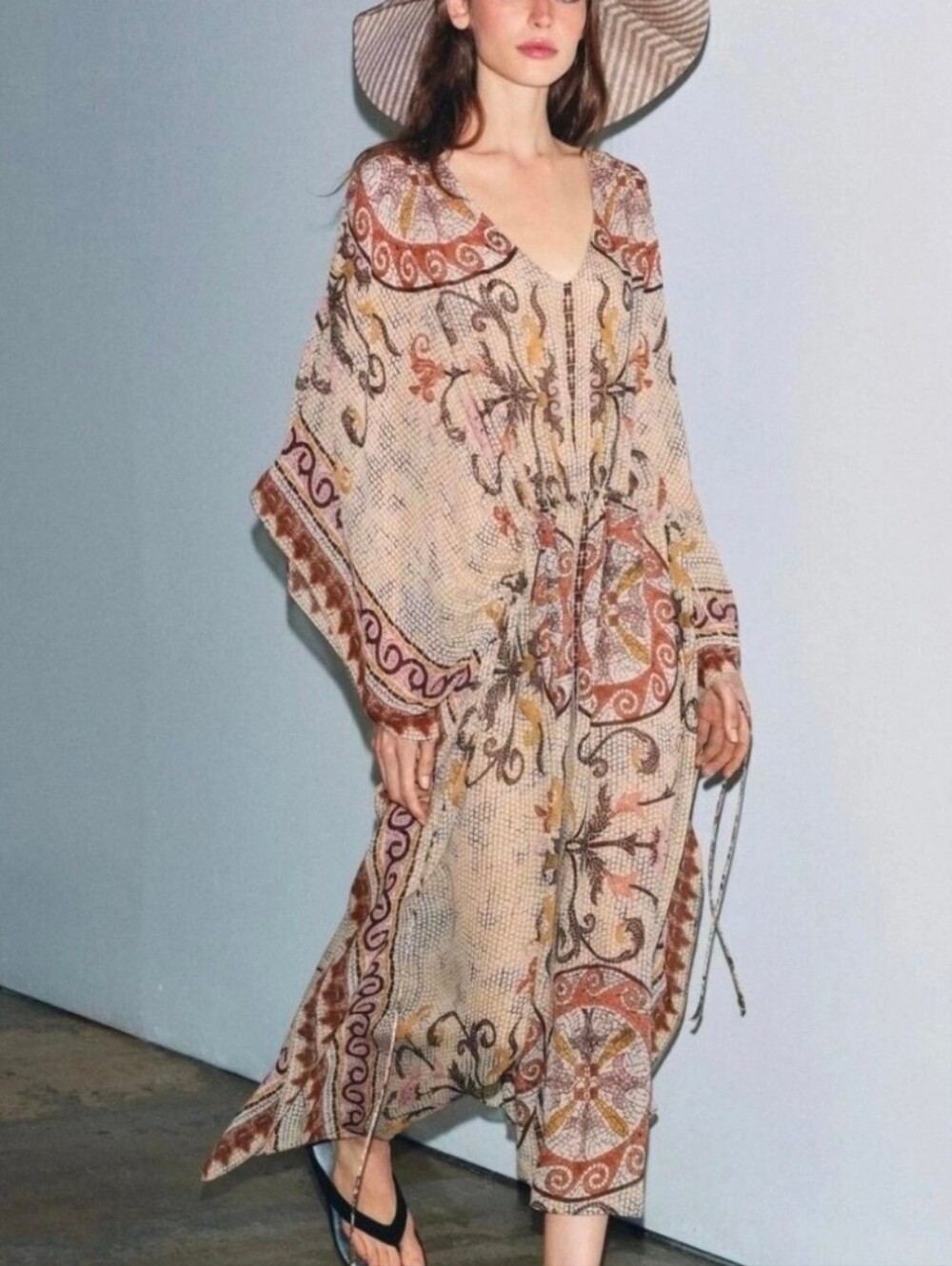 ZARA  PRINTED TUNIC DRESS Size S/M